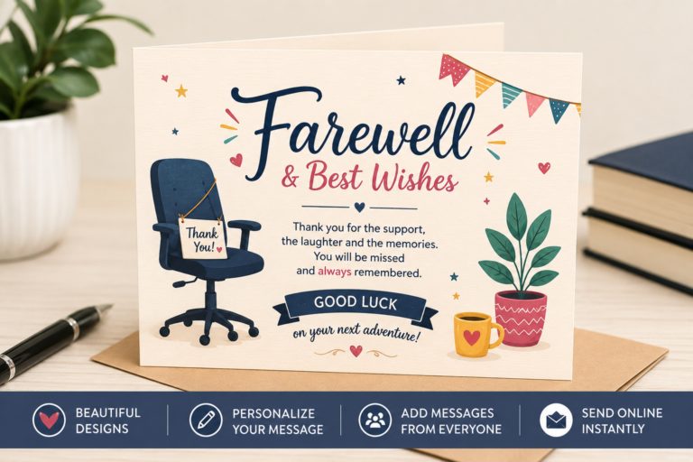 farewell cards