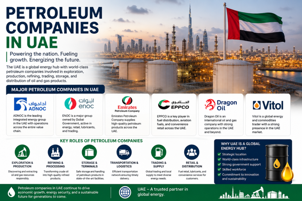 Petroleum Companies In UAE – A Look at the Industry