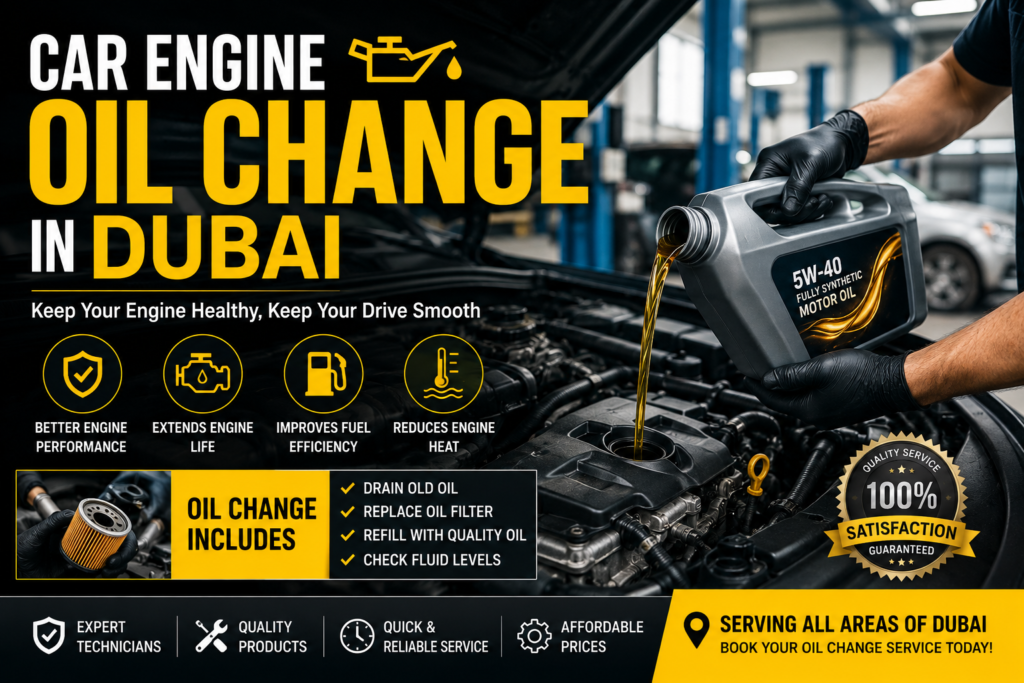 Car Engine Oil Change in Dubai: 7 Essential Tips