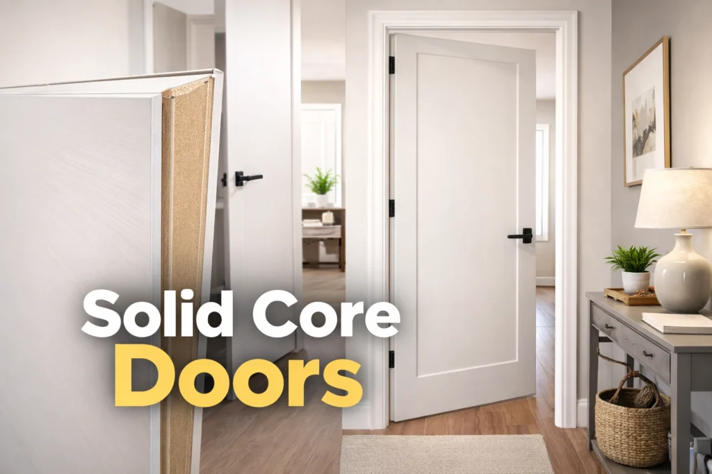 Solid Core Interior Doors: 5 Panel, 1 Panel, 3 Panel & 2 Panel