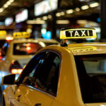 Sign of a waiting taxi