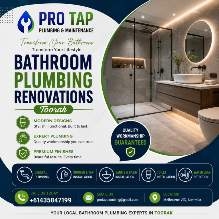 bathroom plumbing renovations​ Toorak