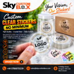 custom clear stickers no minimum